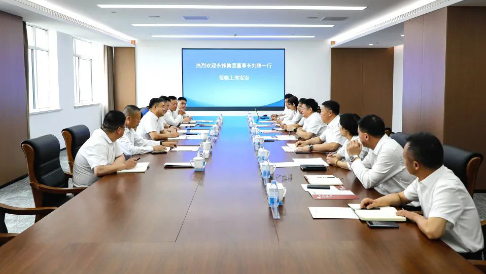 永锋集团董事长刘锋一行到访上海申博太阳城